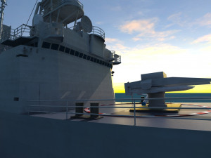 warship 3D Model