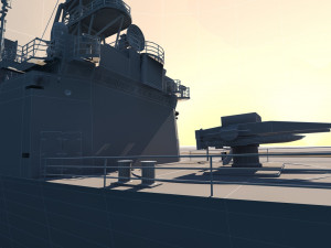 warship 3D Model