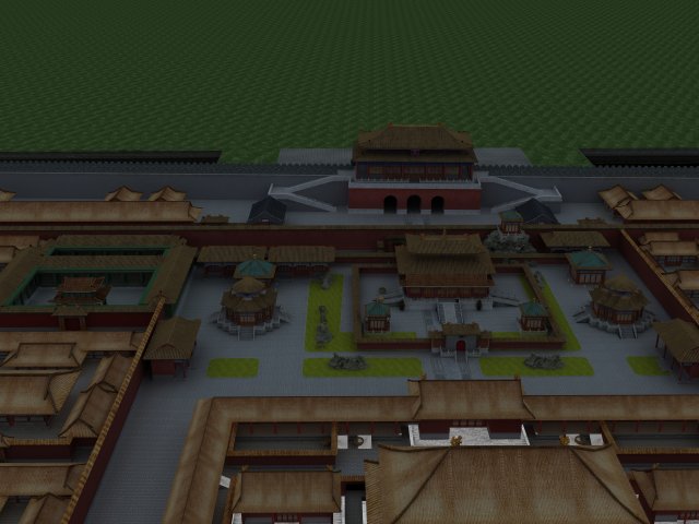 chin an temple 3D Model .c4d .max .obj .3ds .fbx .stl .blend 