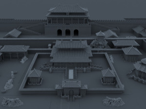 chin an temple 3D Model