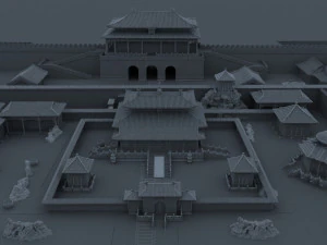 chin an temple 3D Model