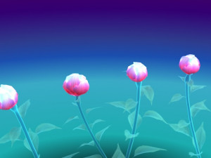 peony flower Modelo 3D