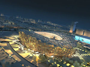 पक्षियों का घोंसला स्टेडियम 3D मॉडल