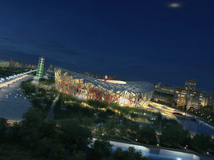 birds nest stadium 3D Model