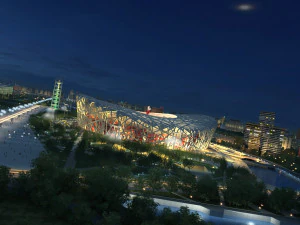 birds nest stadium 3D Model