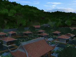 estanque de lotos Modelo 3D