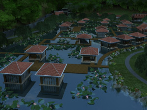 lotus pond 3D-Modell