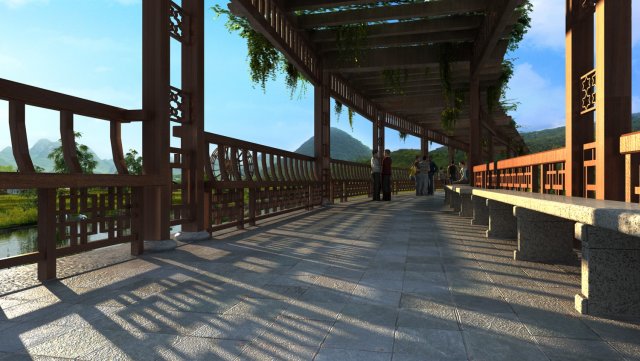 village 3D-Modell .c4d .max .obj .3ds .fbx .stl .blend 