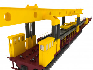 paving machine 3Dモデル