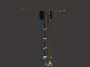 tower crane 3D Модель