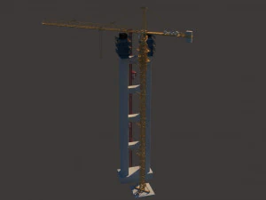 tower crane 3D Model