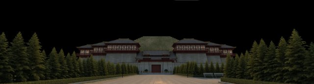 mausoleum 3D Модель .c4d .max .obj .3ds .fbx .stl .blend 