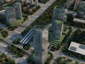 शहर की इमारत 3D मॉडल