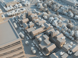 small town Model 3D