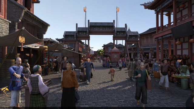 government house of qing dynasty Modelo 3D .c4d .max .obj .3ds .fbx .stl .blend 