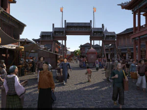 किंग राजवंश का सरकारी घर 3D मॉडल