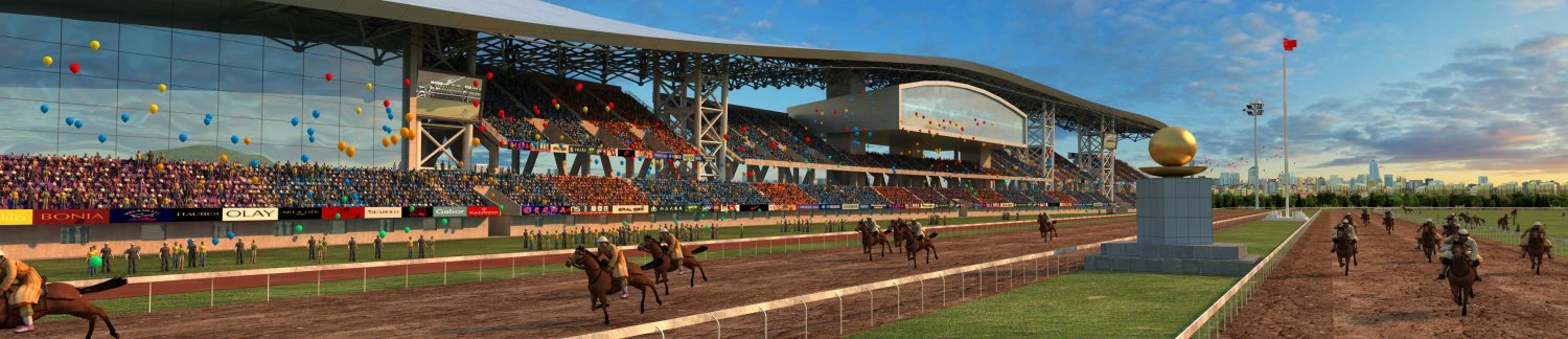 horse racing 3D Model .c4d .max .obj .3ds .fbx .stl .blend