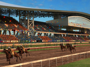 horse racing 3D-Modell