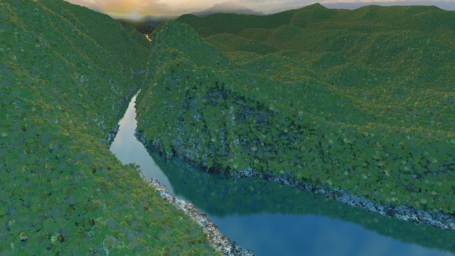 canyon 3D Model .c4d .max .obj .3ds .fbx .stl .blend 