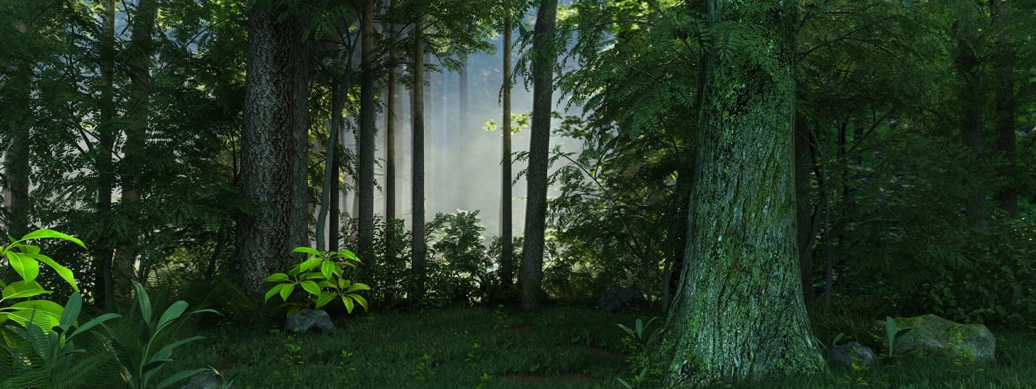 Forest 3ds max. Лес 3д. Apple Forest 3d.