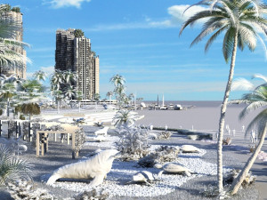 island hotel 3Dモデル