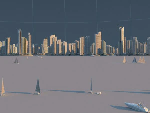 island sailing 3D Model
