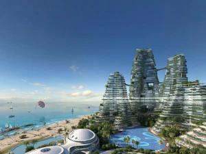 island hotel 3D Model