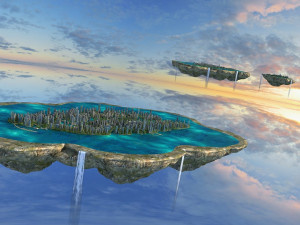 suspended island Modelo 3D
