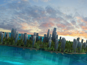 suspended island 3D Модель