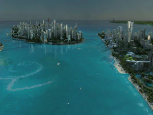 島の建物 3Dモデル