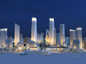 island city 3D Model