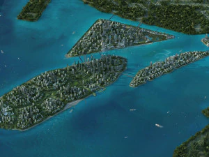 island city 3D Model