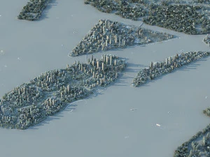 island city 3D Model