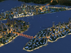 island city 3D Model