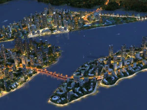 island city 3D Model
