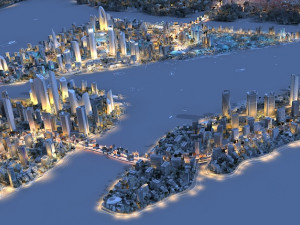 island city 3D Model