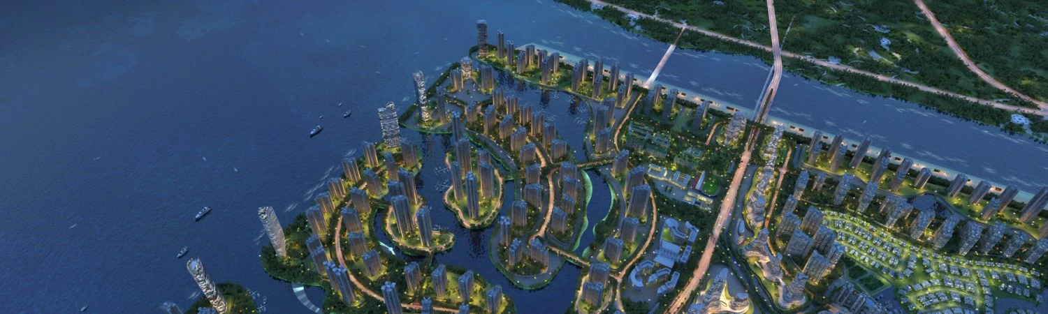 night view of the island 3D Model .c4d .max .obj .3ds .fbx .stl .blend 