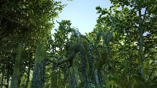 forest 3D Model .c4d .max .obj .3ds .fbx .stl .blend 
