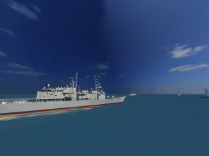 warship Modèle 3D