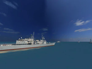 nave da guerra Modello 3D