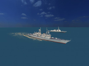 warship Modèle 3D