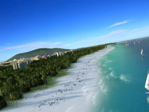 समुद्र तट 3D मॉडल