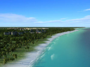 समुद्र तट 3D मॉडल