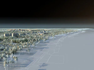 समुद्र तट 3D मॉडल