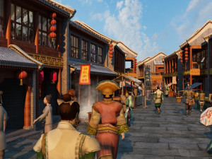 commercial street 3Dモデル