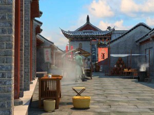 commercial street 3D Model