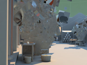 commercial street Modelo 3D