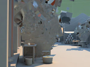 commercial street 3D Model
