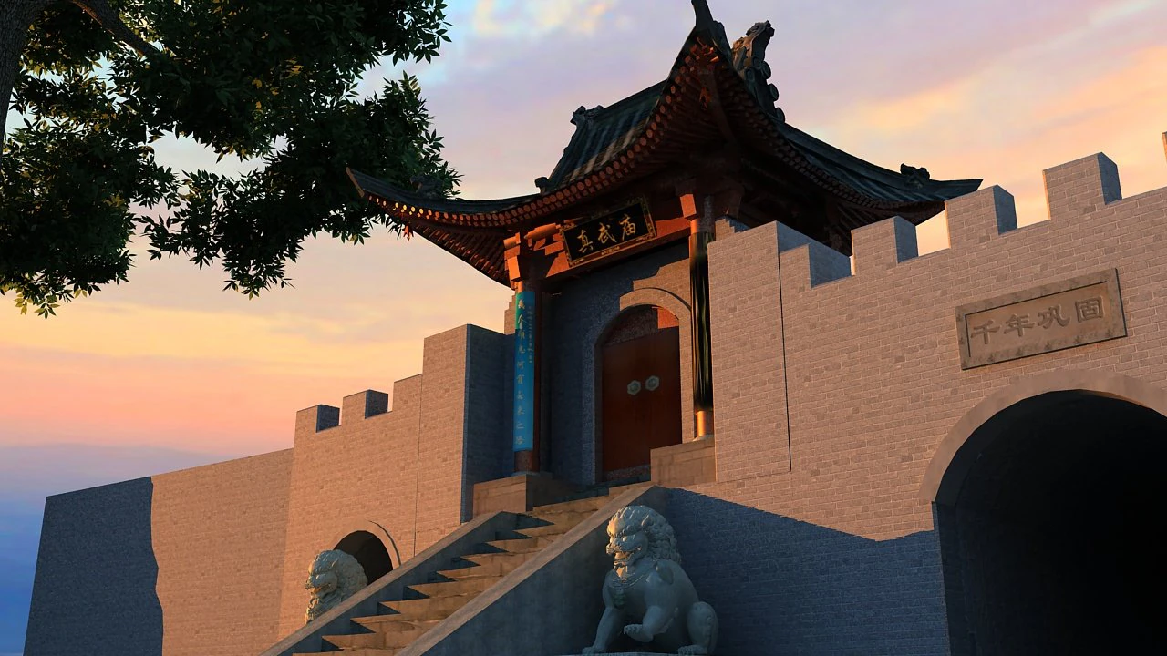 temple 3D Model .c4d .max .obj .3ds .fbx .stl .blend 
