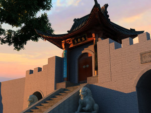 temple Modèle 3D